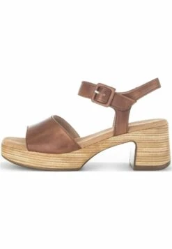 Gabor Sandalen Met Plateauzool - Camel