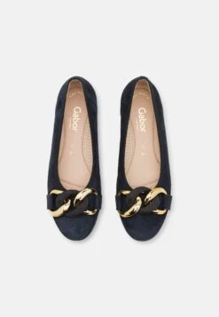 Gabor Comfort Ballerina'S - Dark Blue/Uni Gold 13 Gabor Comfort Ballerina'S - Dark Blue/Uni Gold -Gabor Schoenen 24ee951df77e40f6bd624f737790b9bb