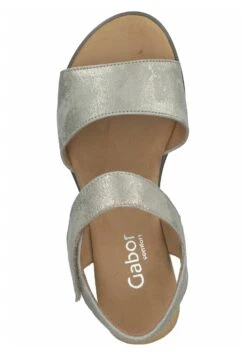 Gabor Sandalen Met Sleehak - Muschel Kork Crem -Gabor Schoenen 26abc6fa9da14e47915dd95f43ad39c5