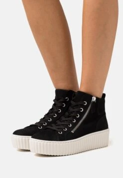 Gabor Sneakers Hoog - Schwarz/Creme