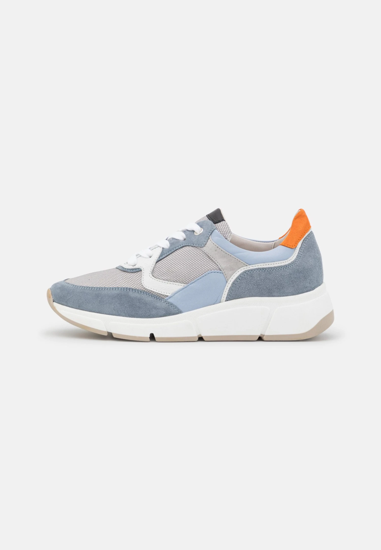 Gabor Comfort Sneakers Laag - Grau/Cielo/Orange 4 Gabor Comfort Sneakers Laag - Grau/Cielo/Orange - Afbeelding 2