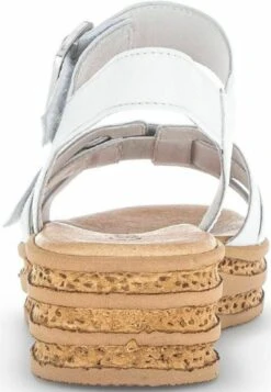 Gabor Sandalen Met Sleehak - Weiss Natur -Gabor Schoenen 35692f95c48949bcada56ef5dbee229a