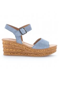 Gabor Sandalen Met Sleehak - Bleu -Gabor Schoenen 427329ec216f46eca03544bc26d3638c