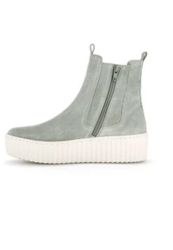 Gabor Enkellaarsjes Met Plateauzool - Green