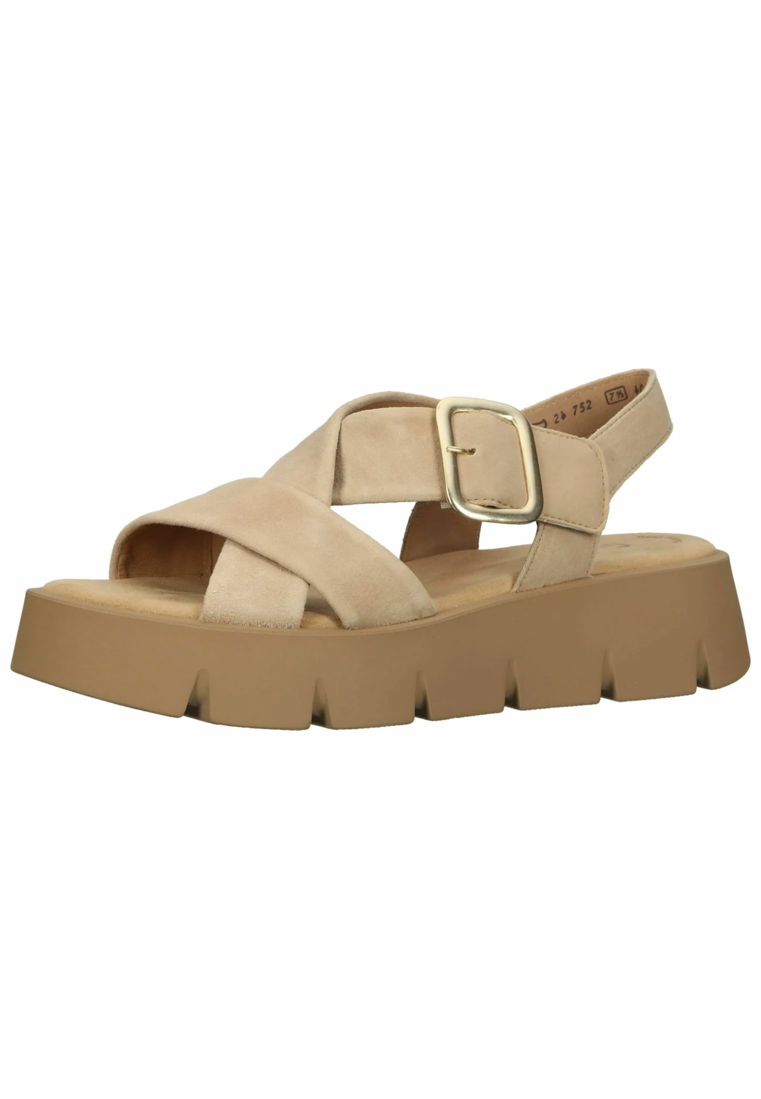 Gabor Sandalen Met Plateauzool - Caramel 4 Gabor Sandalen Met Plateauzool - Caramel - Afbeelding 2