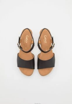 Gabor Comfort 22.071 - Clogs - Schwarz/Gold -Gabor Schoenen 6c6ccb8238594b8db93dda35a5fa4a93