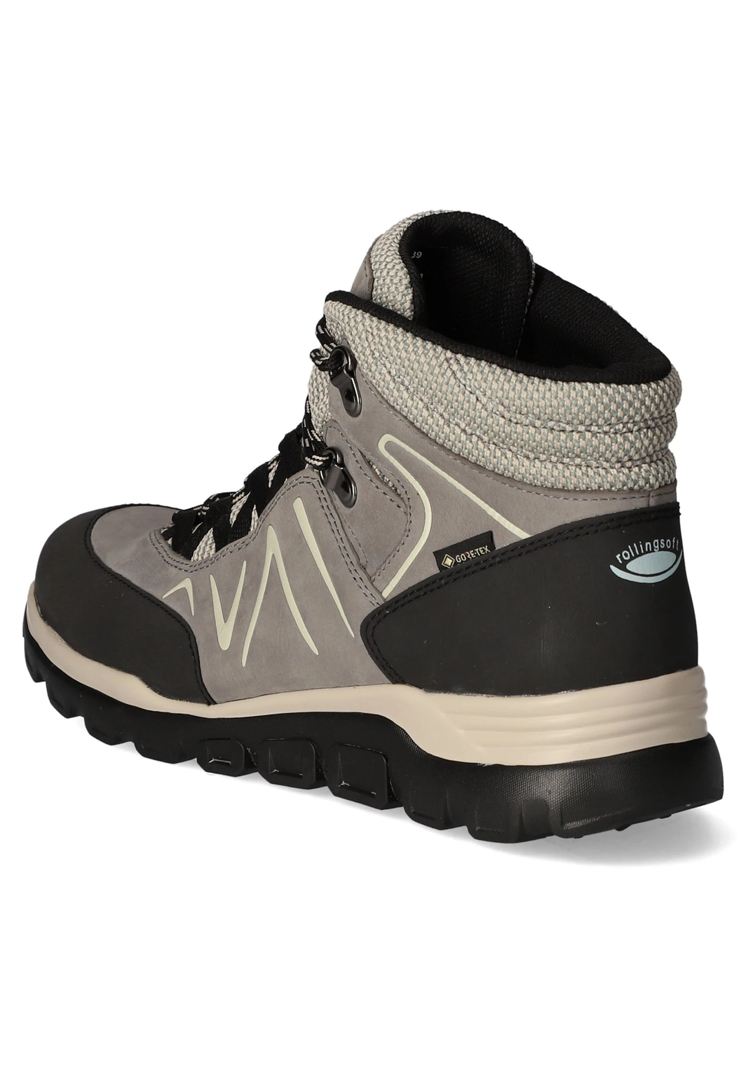 Gabor Veterboots - Grau/Schwarz 6 Gabor Veterboots - Grau/Schwarz - Afbeelding 4