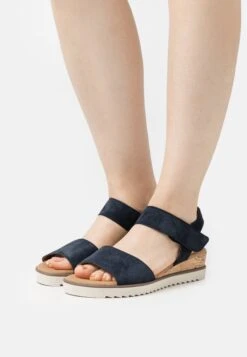 Gabor Comfort Sandalen Met Sleehak - Dark Blue