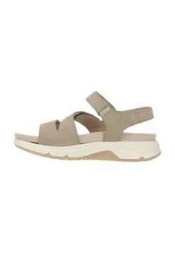 Gabor Sandalen Met Plateauzool - Grau Beige