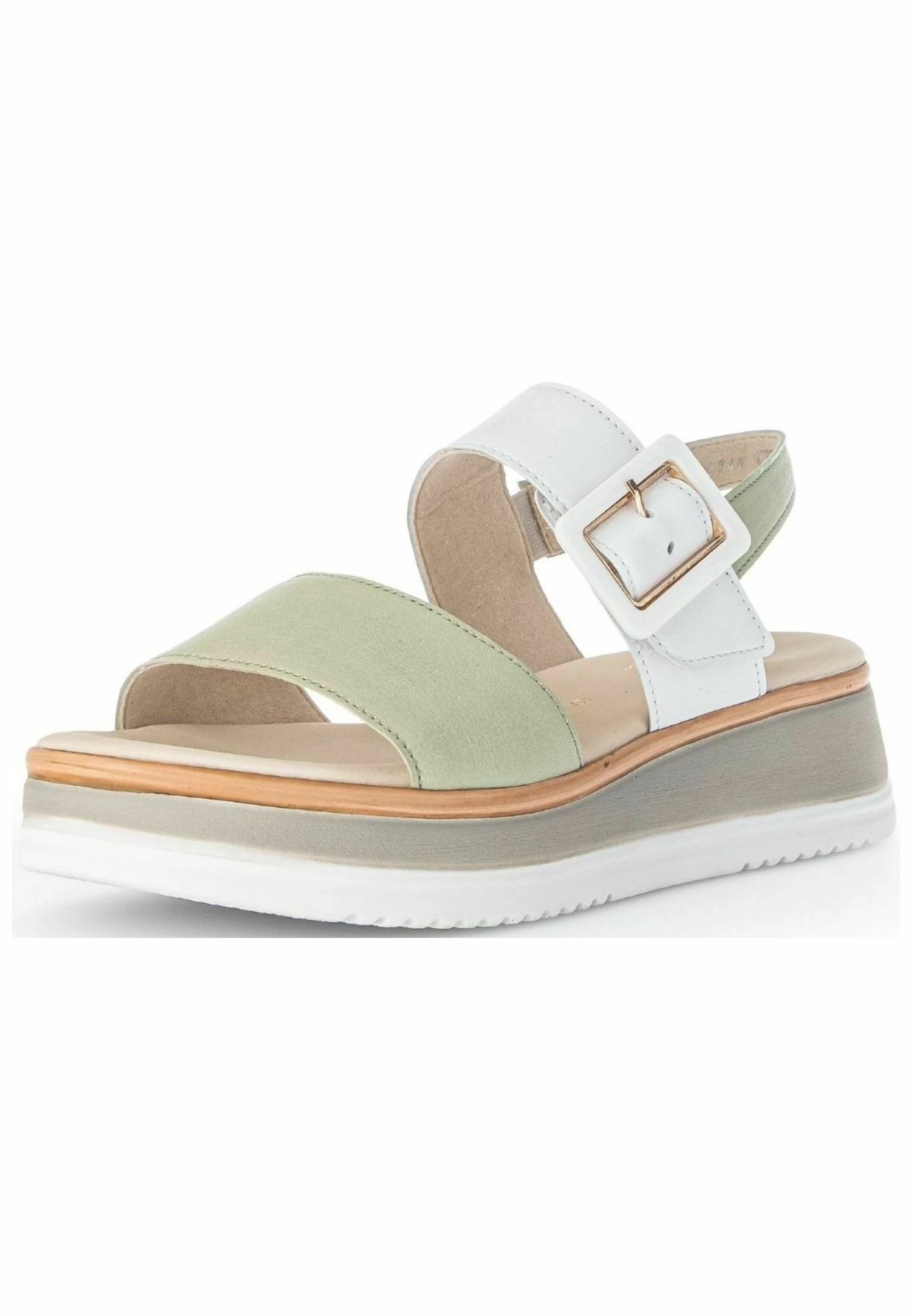 Gabor Sandalen Met Plateauzool - Salbei Weiss Lds 4 Gabor Sandalen Met Plateauzool - Salbei Weiss Lds - Afbeelding 2