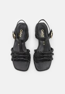 Gabor Comfort Sandalen - Schwarz/Gold -Gabor Schoenen 7d6a6ad5f64c42629920cc996aee96fb