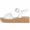 Gabor Sandalen Met Sleehak - Weiss Natur -Gabor Schoenen 8bcd4590b0cc4d5992848bce989889d3
