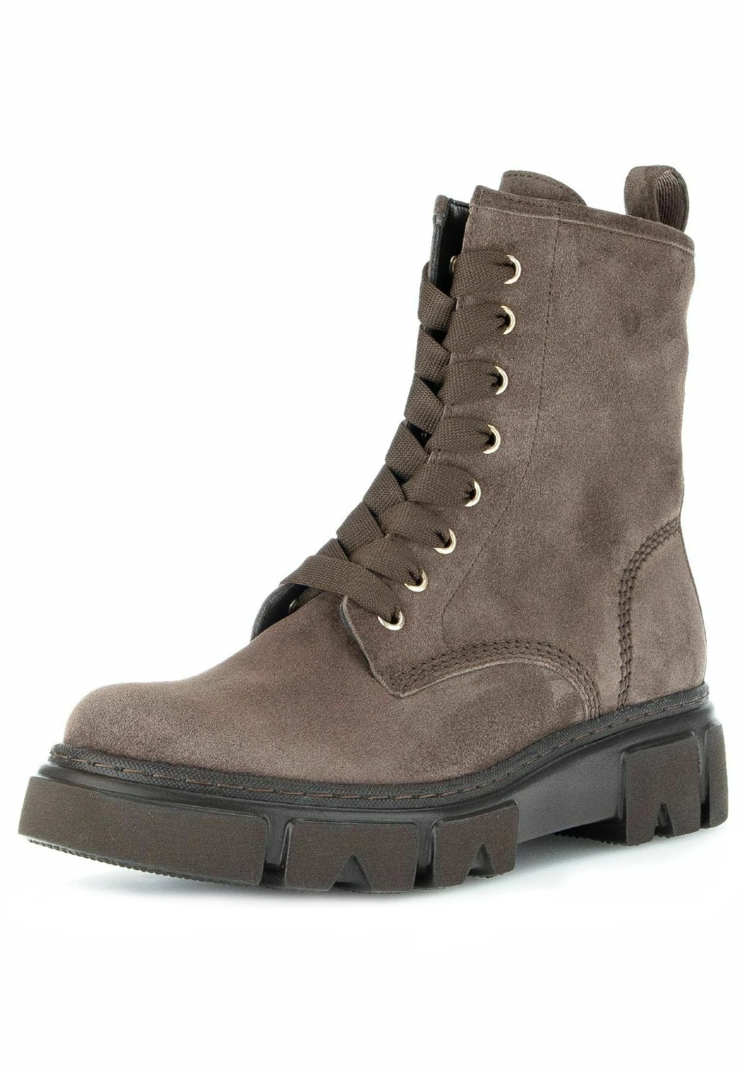 Gabor Enkellaarsjes Met Plateauzool - Mohair Mocca 4 Gabor Enkellaarsjes Met Plateauzool - Mohair Mocca - Afbeelding 2