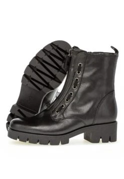 Gabor Enkellaarsjes Met Plateauzool - Schwarz/Altsilber -Gabor Schoenen 9689fa1a273442298d32e72c76b5bf9d