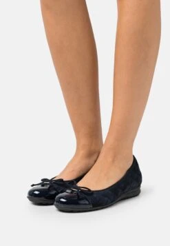 Gabor Comfort Ballerina'S - Dark Blue/Gold