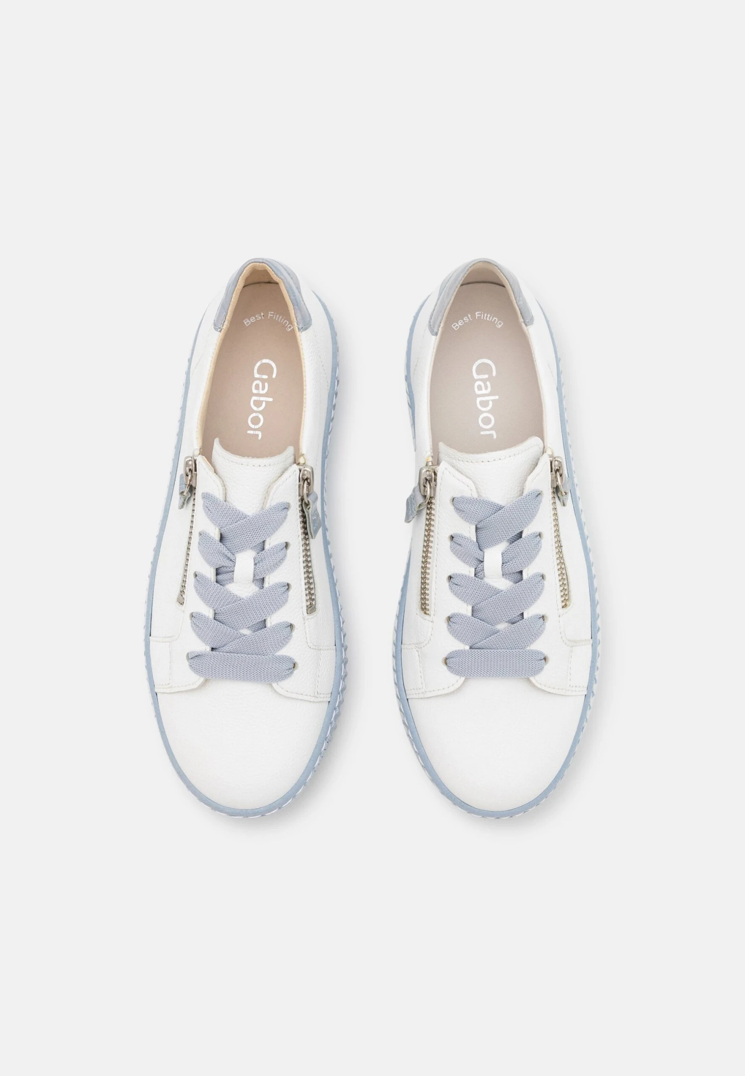 Gabor Sneakers Laag - Weiss /Aquamarin 8 Gabor Sneakers Laag - Weiss /Aquamarin - Afbeelding 6