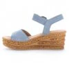 Gabor Sandalen Met Sleehak - Bleu -Gabor Schoenen b7688a98c3d94718a7837a6a83e2e201