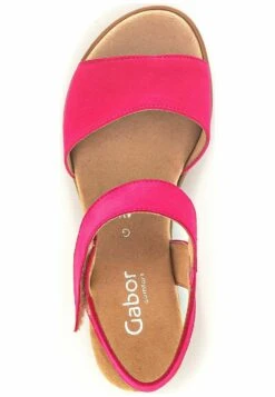 Gabor Sandalen Met Plateauzool - Pink Kork Creme -Gabor Schoenen b896482a517f4a9292aa4a879f4ffc9a