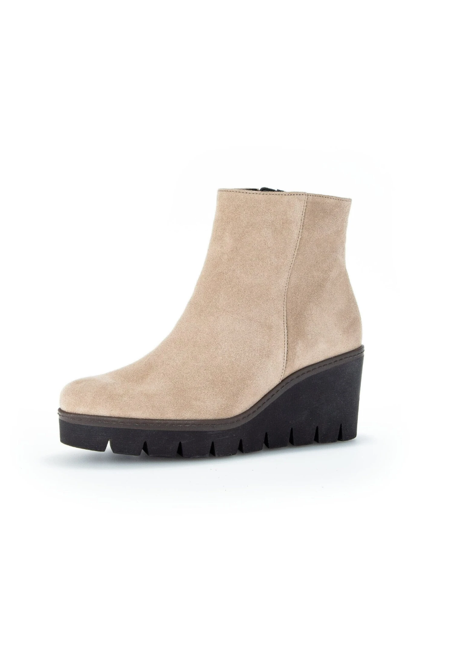 Gabor Enkellaarsjes Met Sleehak - Beige 3 Gabor Enkellaarsjes Met Sleehak - Beige