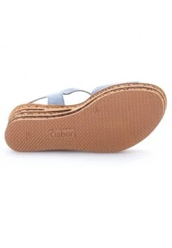 Gabor Sandalen Met Sleehak - Bleu -Gabor Schoenen c754c92e1bbd491f87a1f5d6d52d27f0