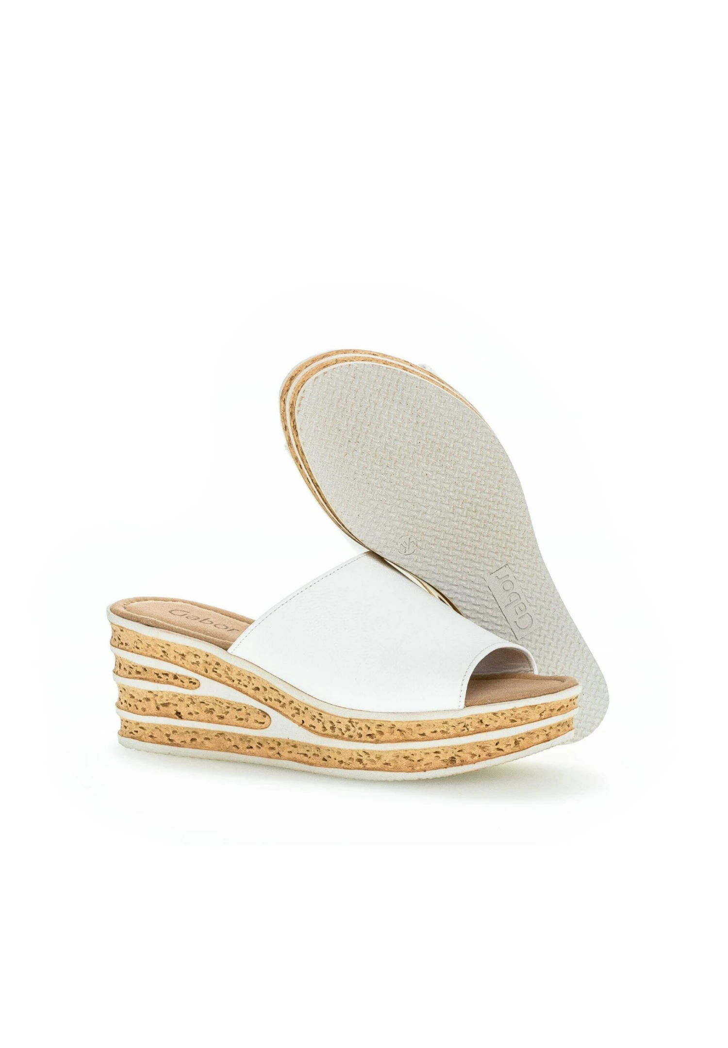 Gabor Muiltjes Met Hak - Weiß 5 Gabor Muiltjes Met Hak - Weiß - Afbeelding 3