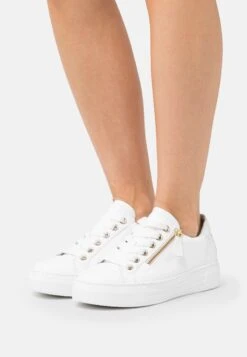 Gabor Comfort Sneakers Laag - Weiss/Platino/Gold